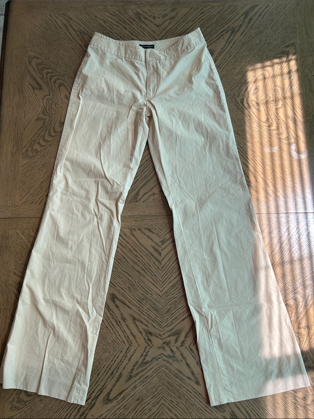 Club Monaco Light Cream Wide-Leg Pants